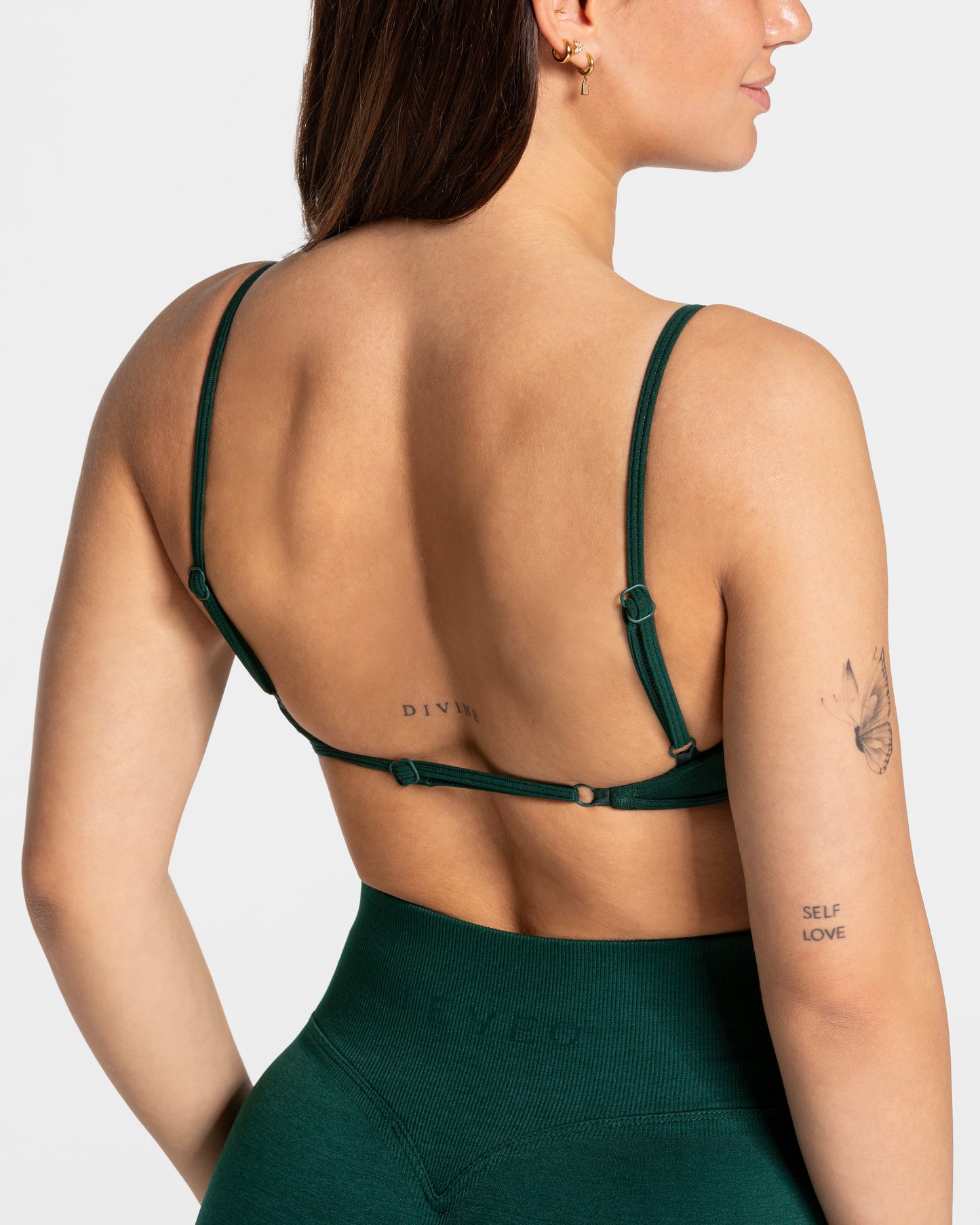 Femme Backless Bra ‘Dark Green’