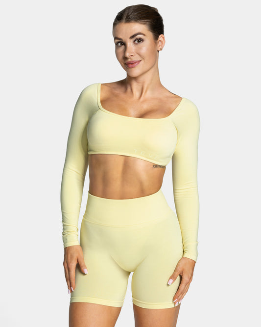 Maglia a manica lunga Femme Backless “Giallo”