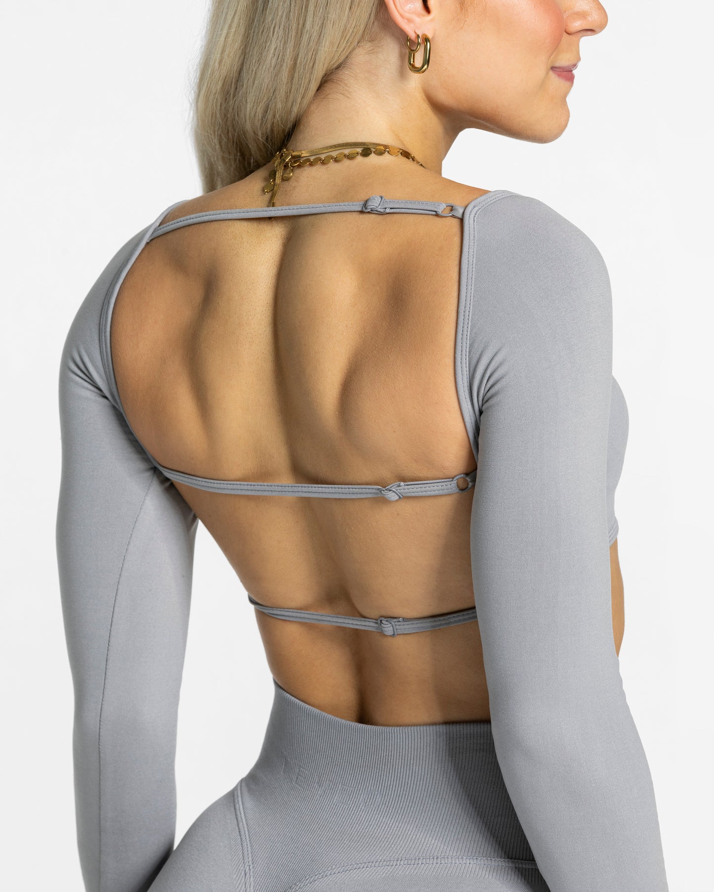 Femme Backless Longsleeve ‘Grey’