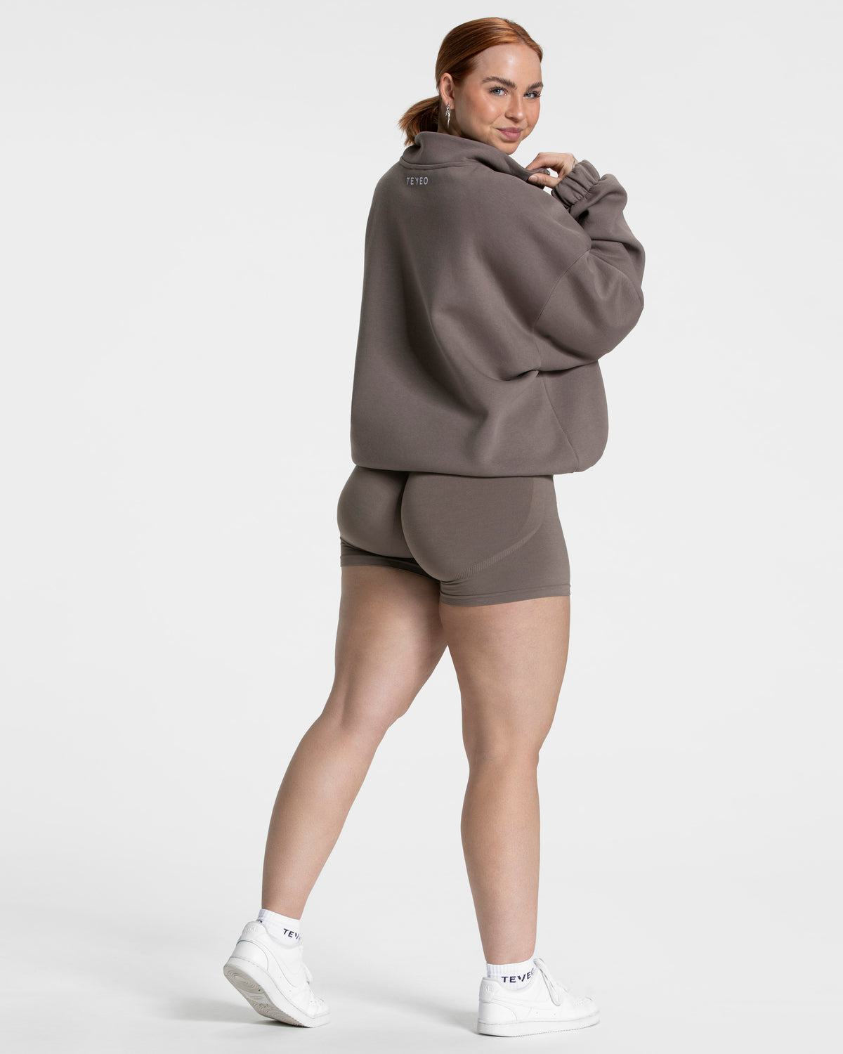 Femme Half Zip Sweater ‘Mocha’
