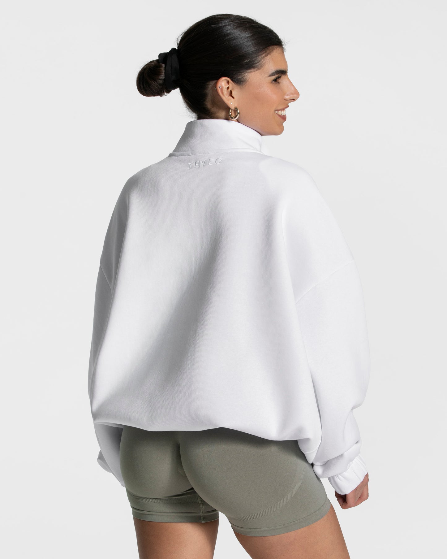 Felpa Femme Half Zip “Bianco”