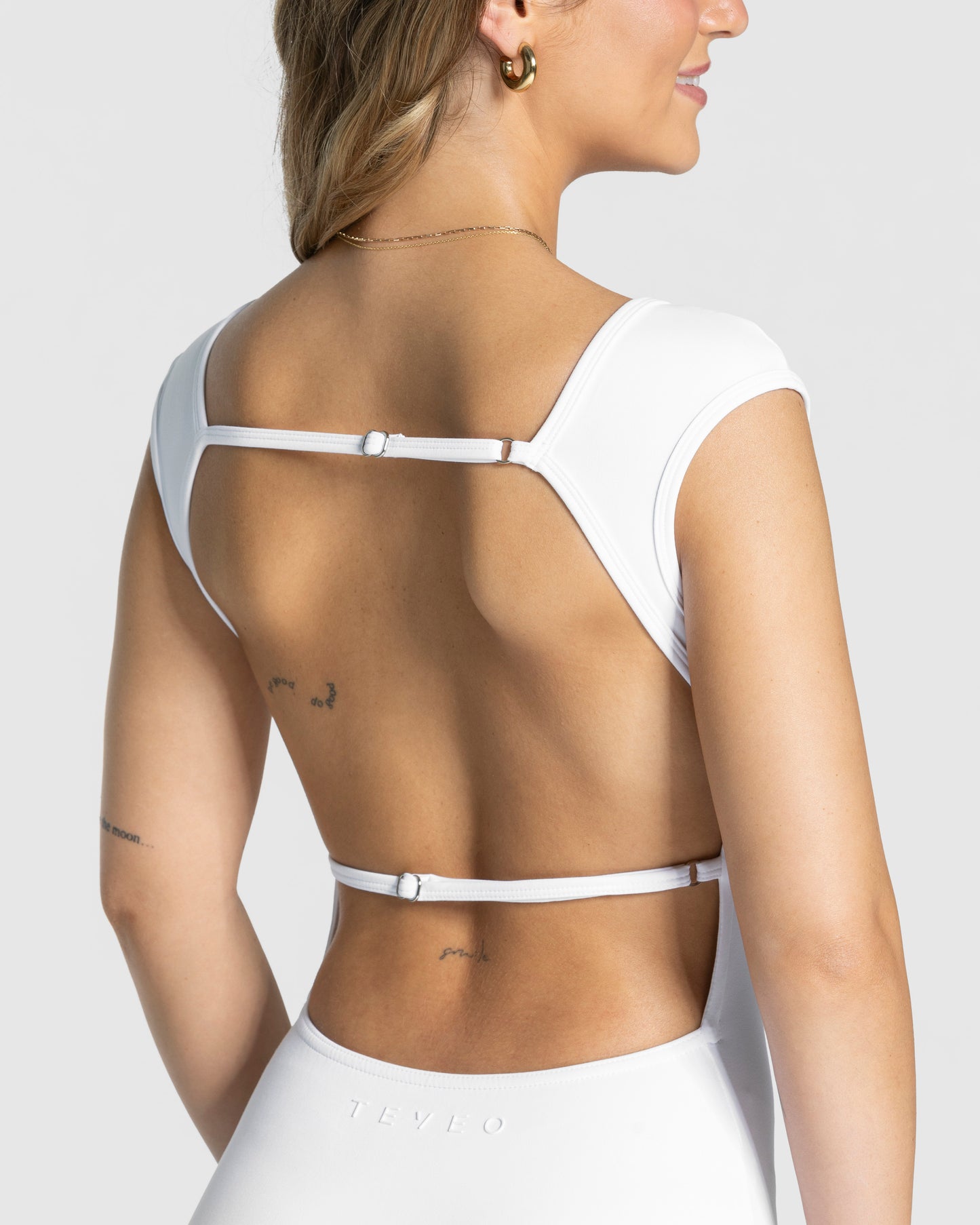 Mono corto Femme Backless Short «blanco»