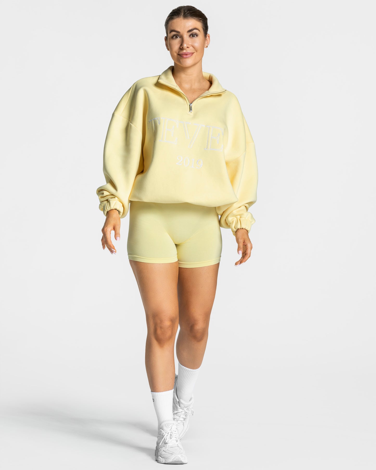 Femme Half Zip Sweater ‘Yellow’