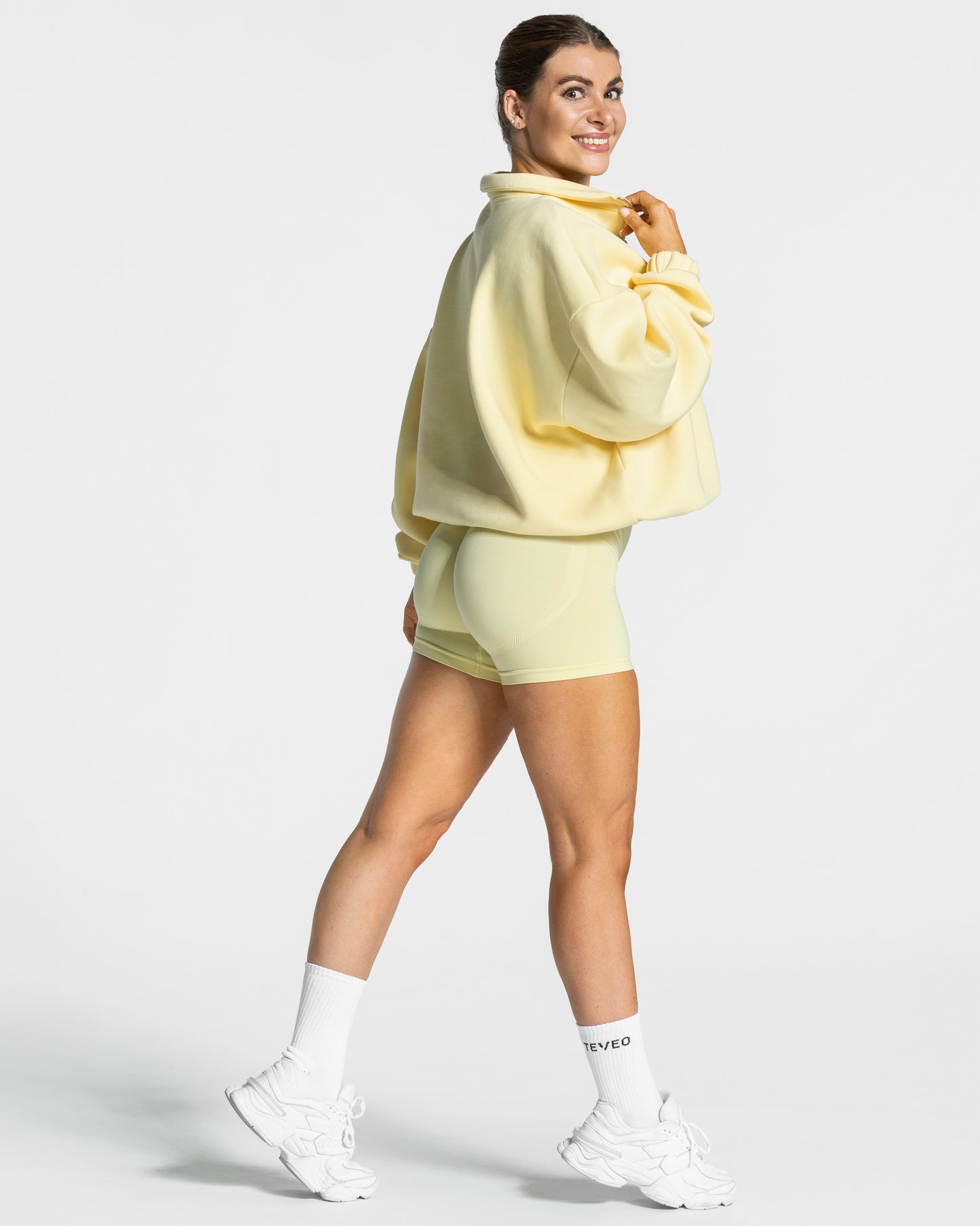 Femme Half Zip Sweater ‘Yellow’