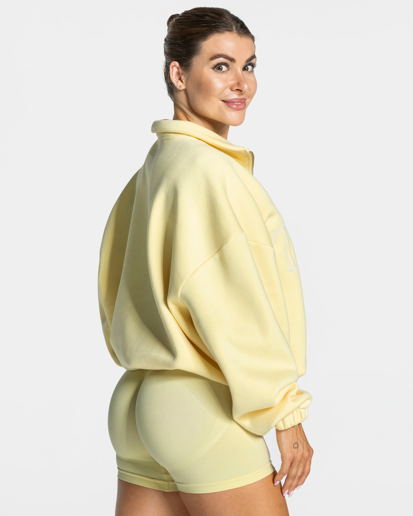 Femme Half Zip Sweater ‘Yellow’