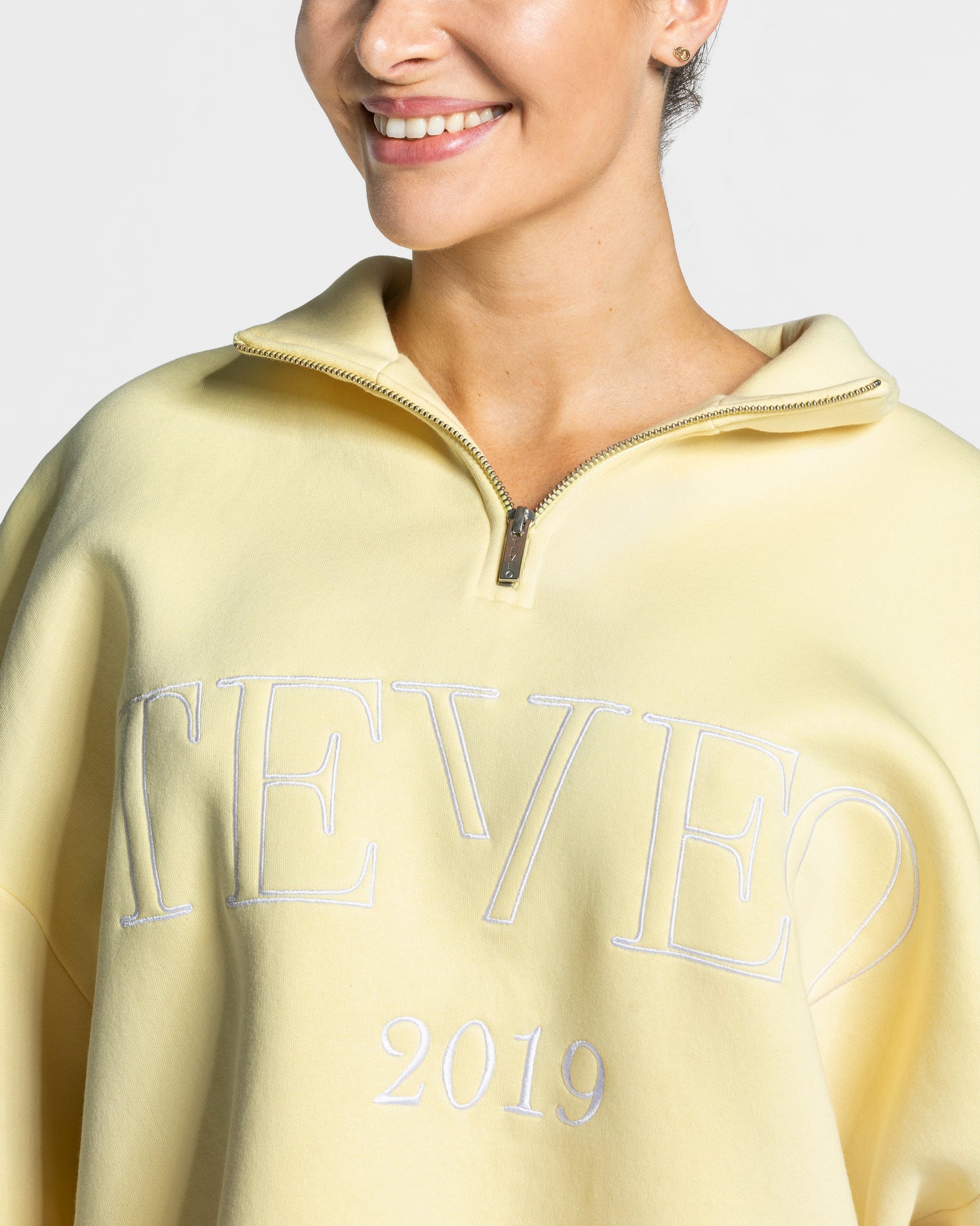 Femme Half Zip Sweater ‘Yellow’