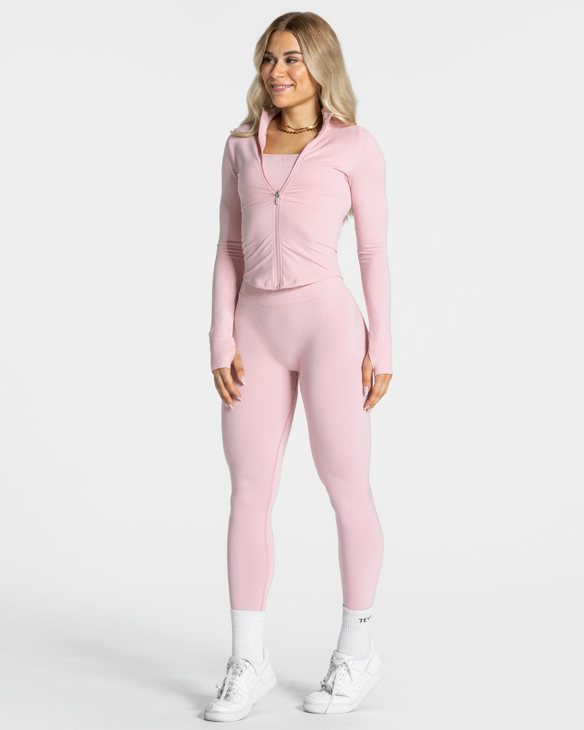 Femme Shaping Zip Jacket ‘Light Pink’