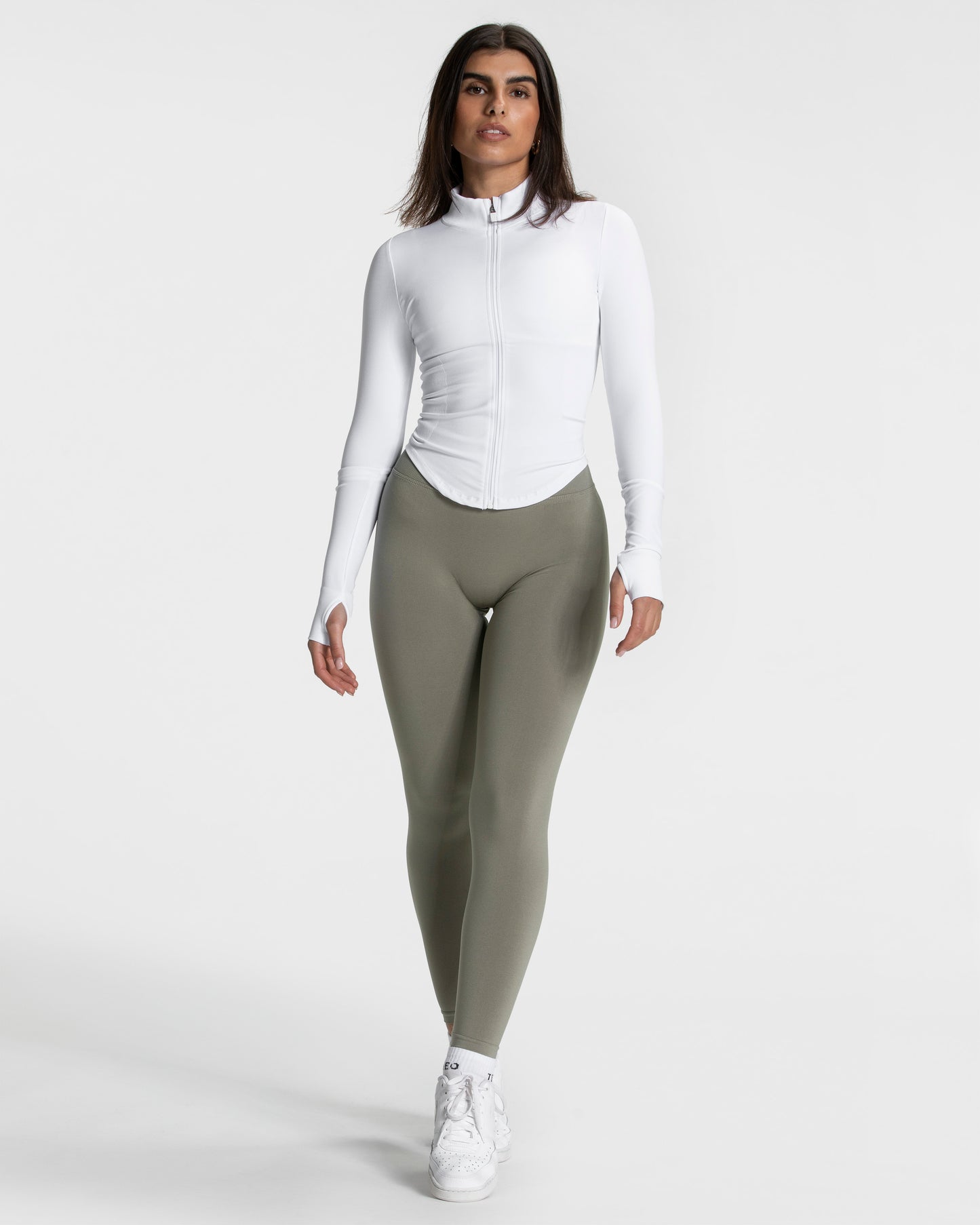 Femme Shaping Zip Jacket ‘White’