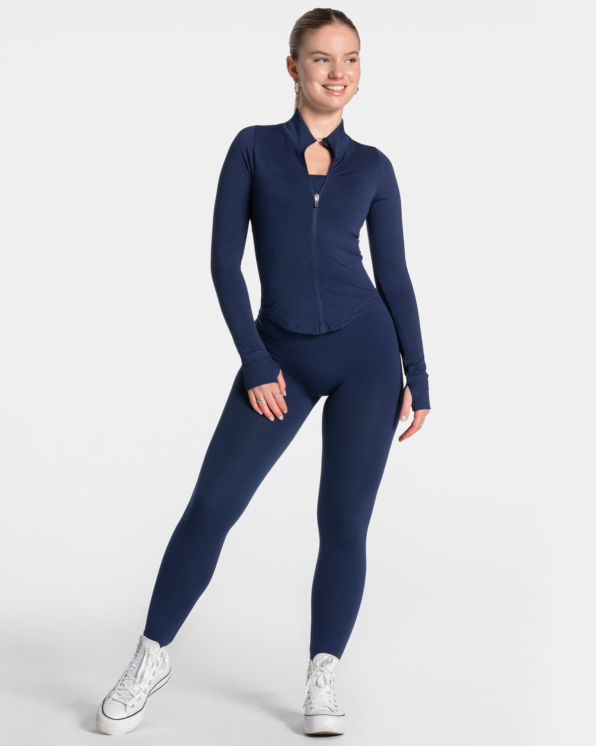 Femme Shaping Zip Jacket ‘Dark Blue’
