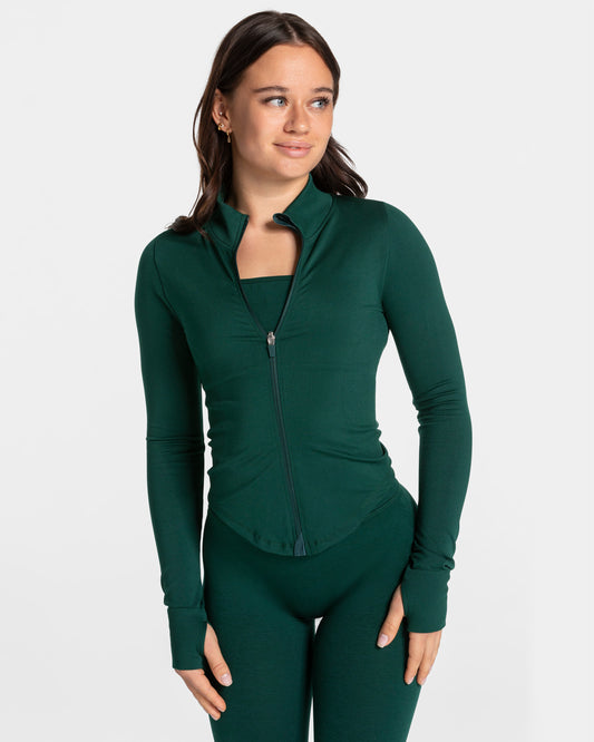 Bluza rozpinana Femme Shaping „Ciemnozielony”