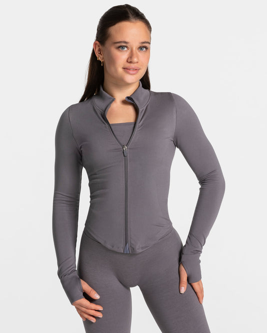 Giacca con zip Femme Shaping “Grafite”