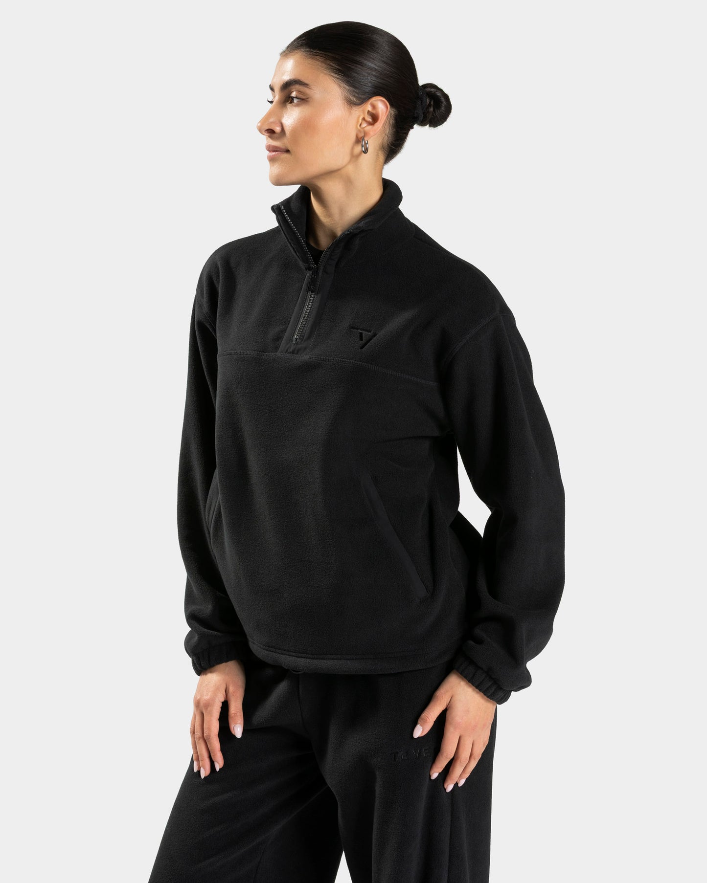 Fleece Half Zip Sweater ‘Black’