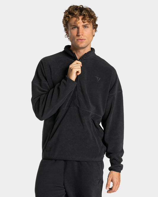 Fleece Half Zip Sweater "Anthrazit"