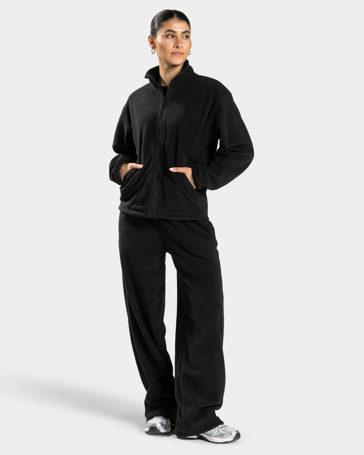 Fleece Straight Leg Joggers ‘Black’