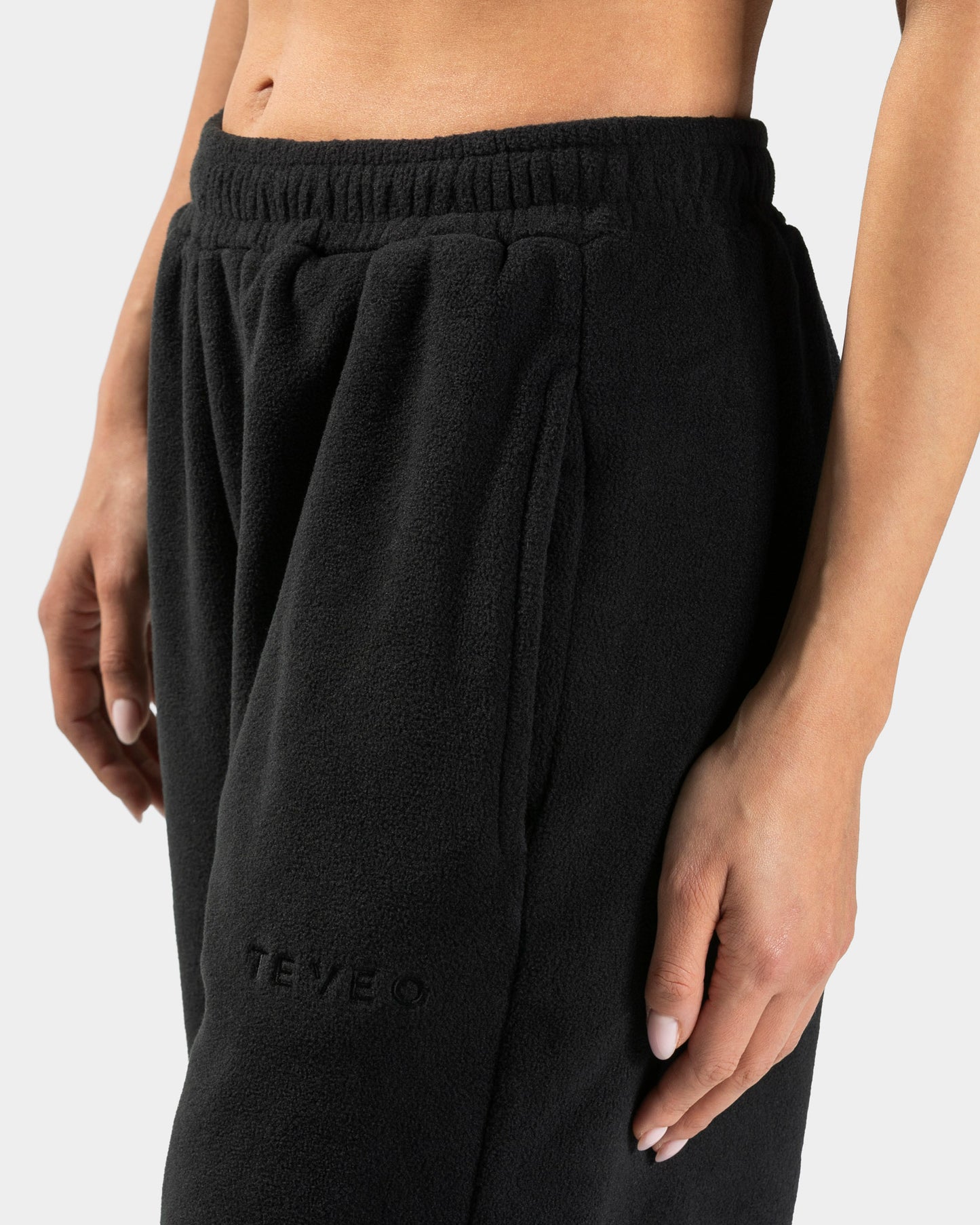 Fleece Straight Leg Joggers ‘Black’