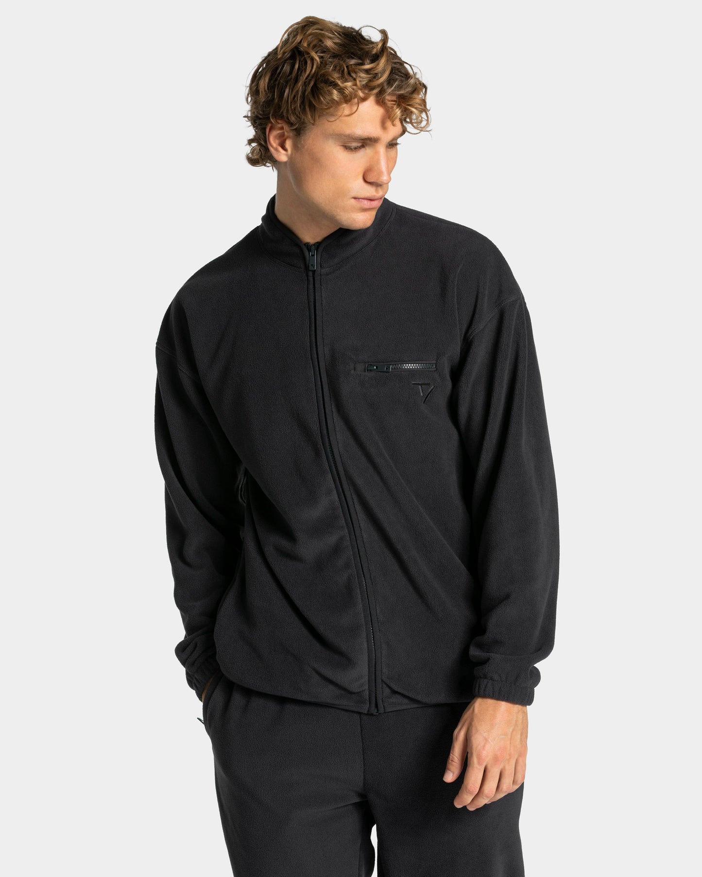 Fleece Zip Jacke ‘Anthracite’