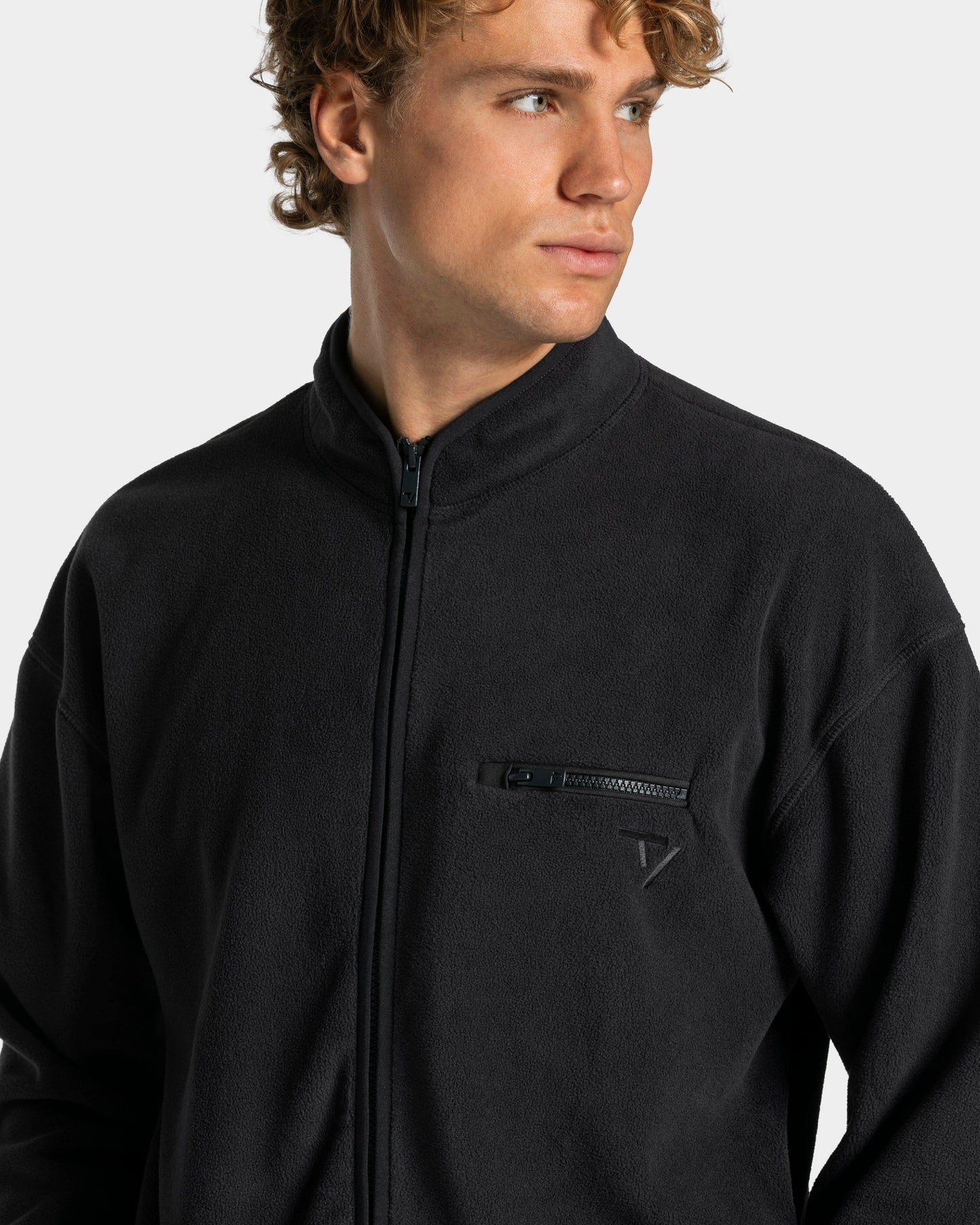Giacca Fleece con zip “Antracite"