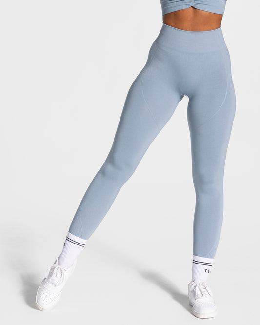 Legginsy Focus Scrunch „Stalowoniebieski”