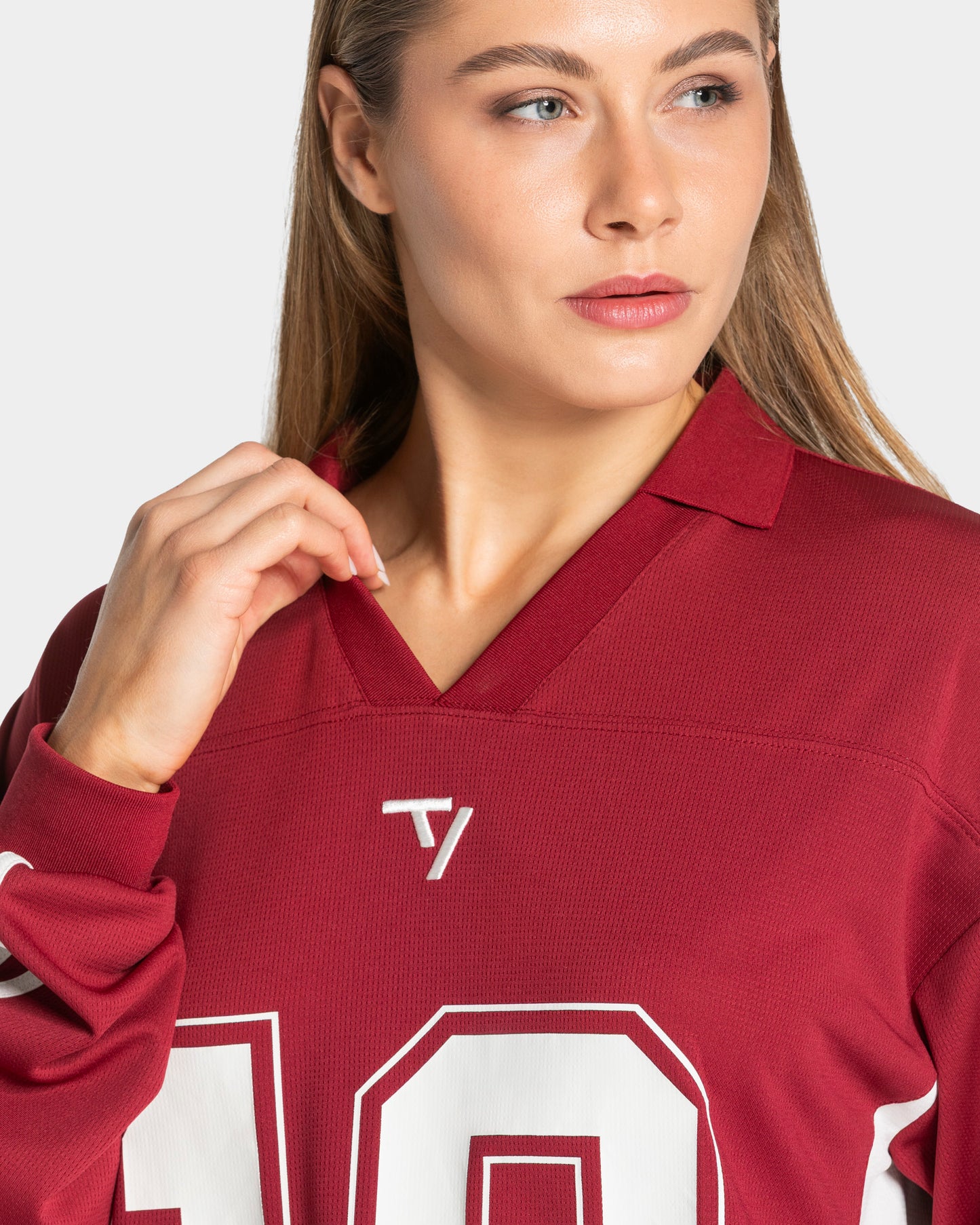 Football Polo Longsleeve ‘Cranberry’