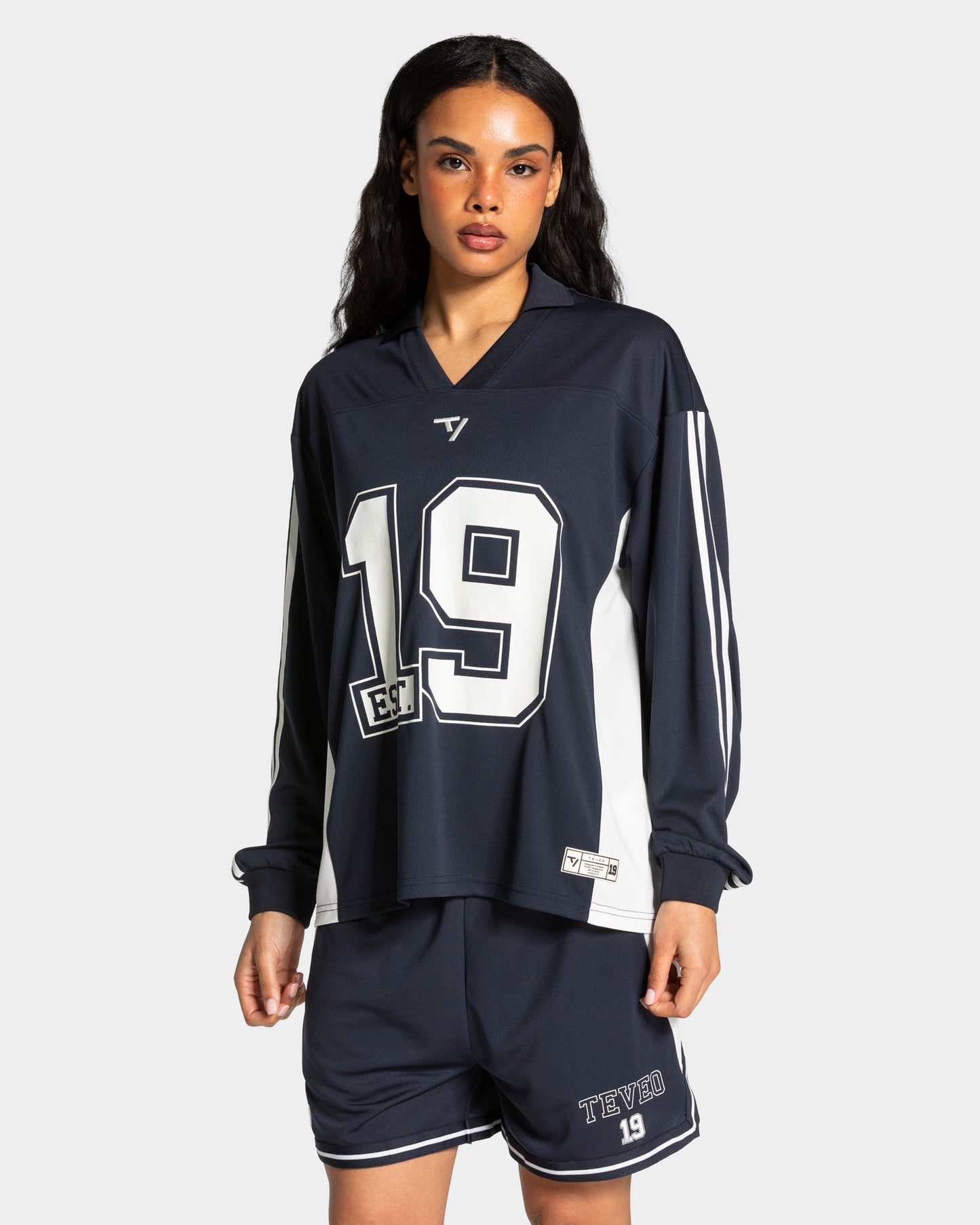Football Polo Longsleeve ‘Midnight’