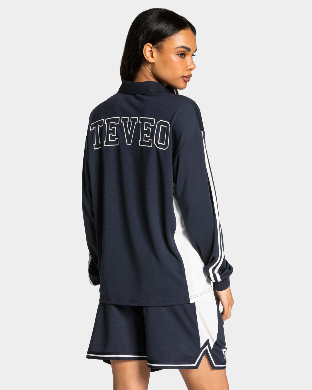 Football Polo Longsleeve ‘Midnight’