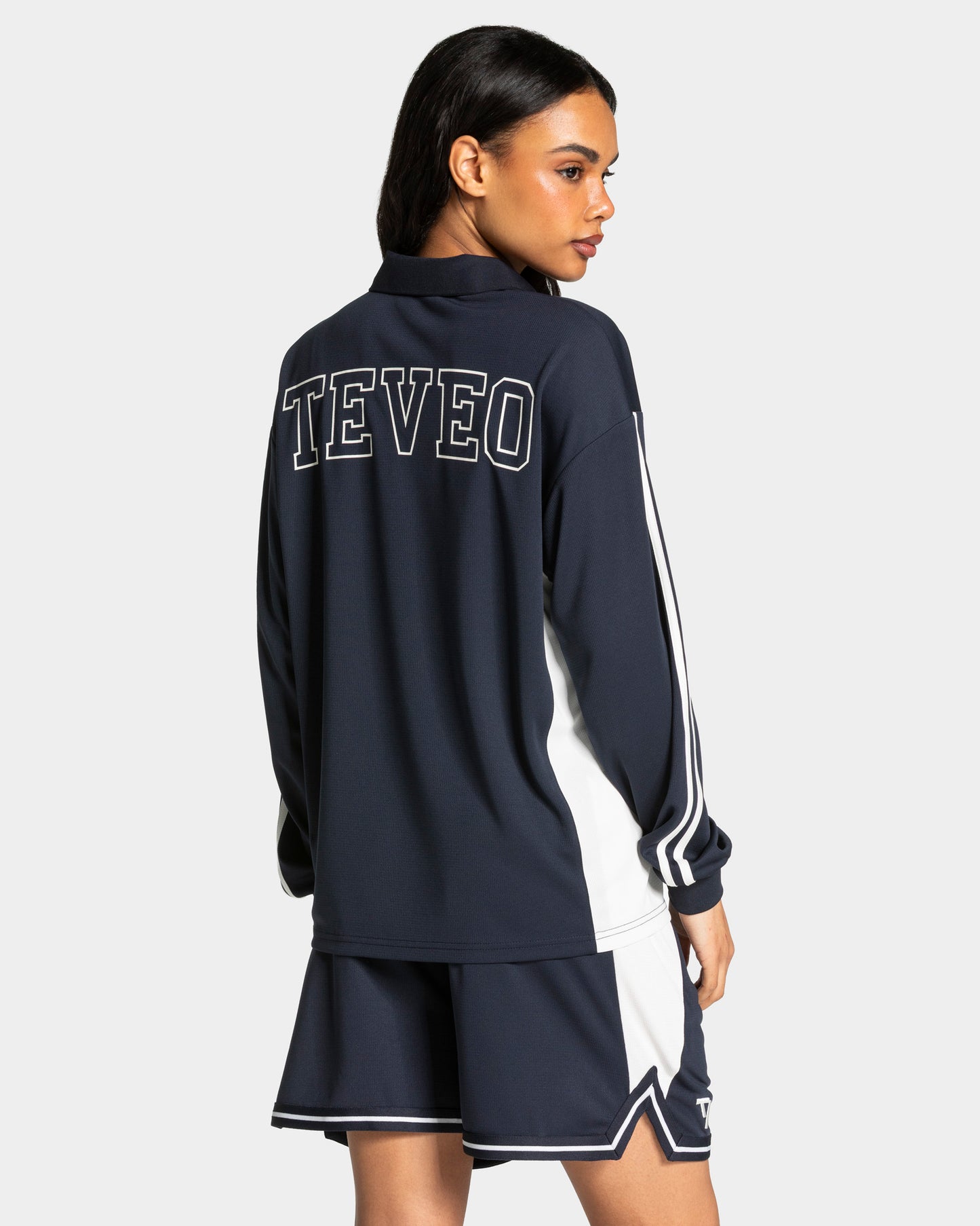 Football Polo Longsleeve ‘Midnight’