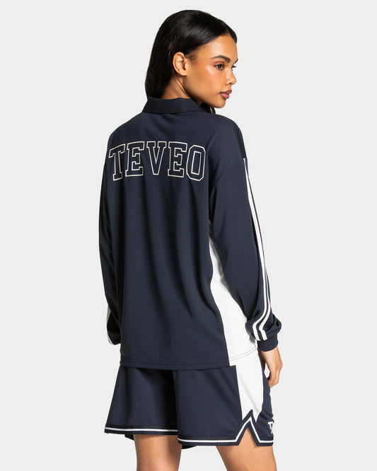 Football Polo Longsleeve ‘Midnight’