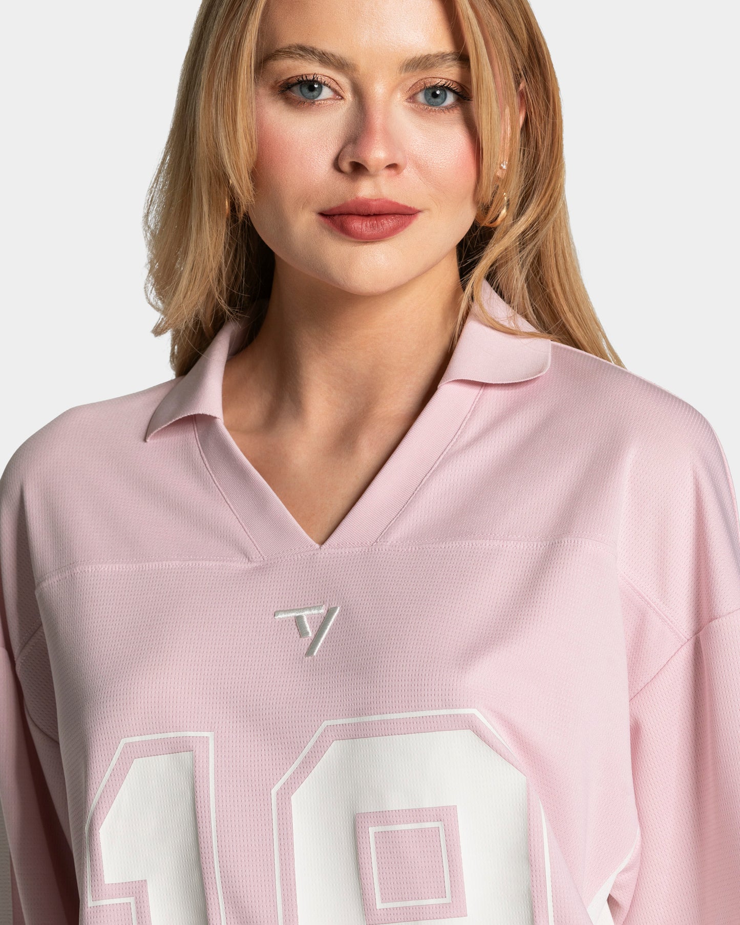 Football Polo Longsleeve ‘Light Pink’