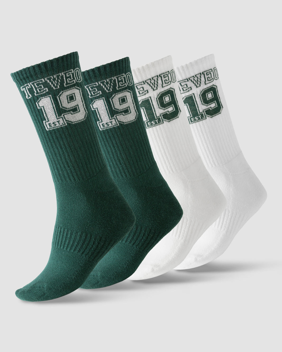 Calcetines Football (pack de dos) «verde oscuro/blanco roto»