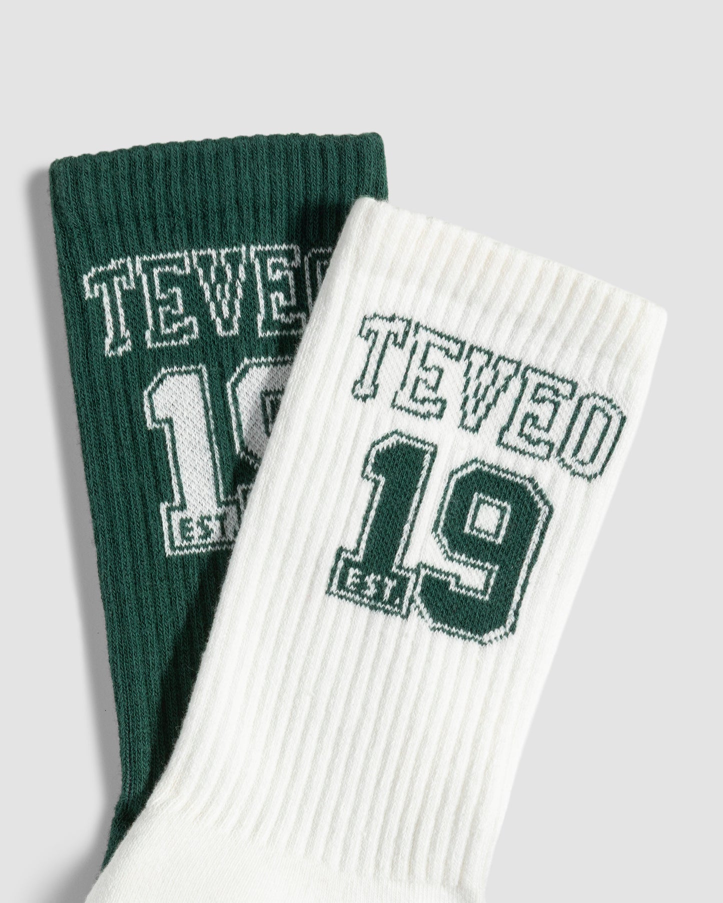 Calcetines Football (pack de dos) «verde oscuro/blanco roto»