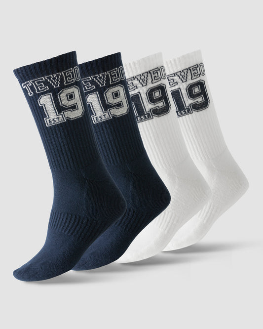 Football Socks (2-Pack) ‘Midnight/Off-White’
