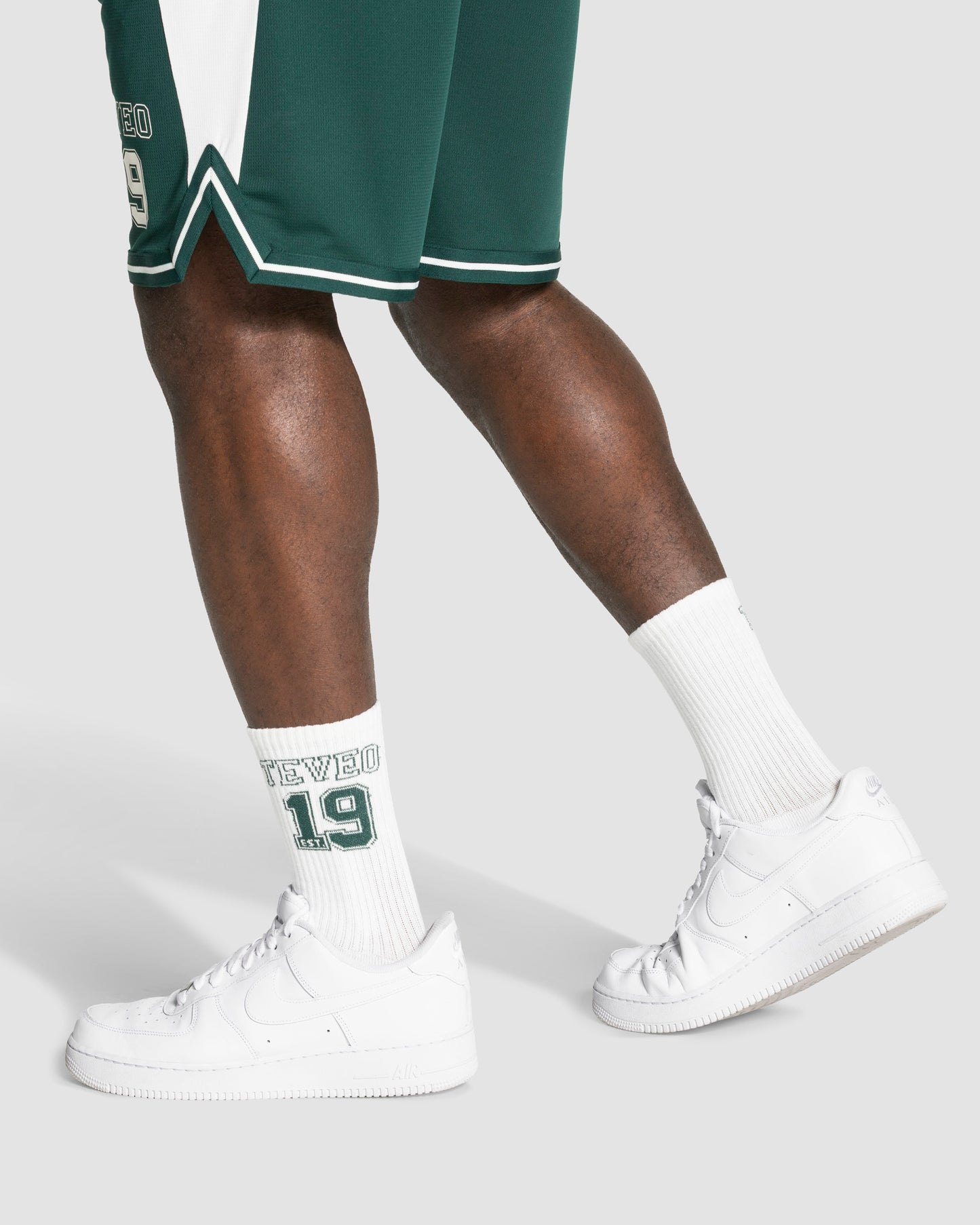 Calcetines Football (pack de dos) «verde oscuro/blanco roto»