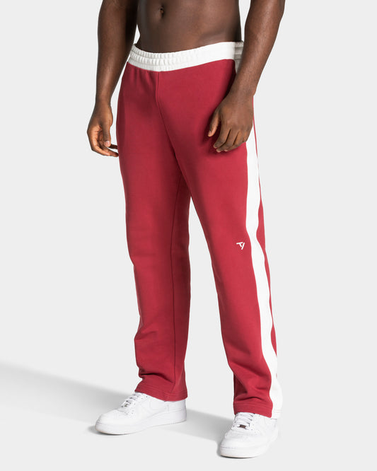Football Straight Leg Joggers ‘Cranberry’