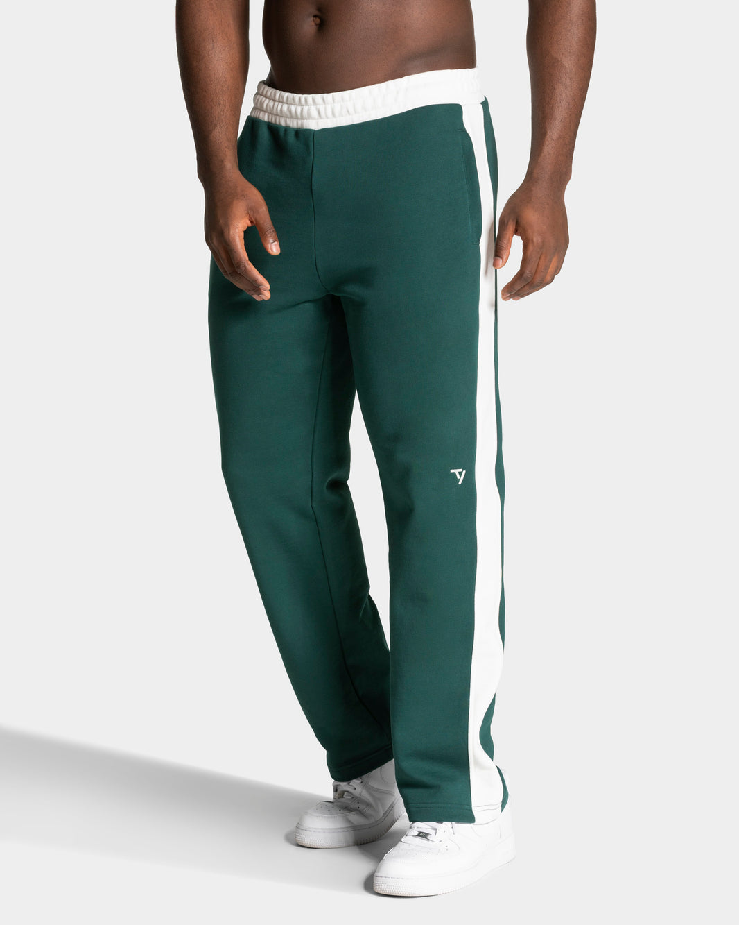 Football Straight Leg Joggers ‘Dark Green’