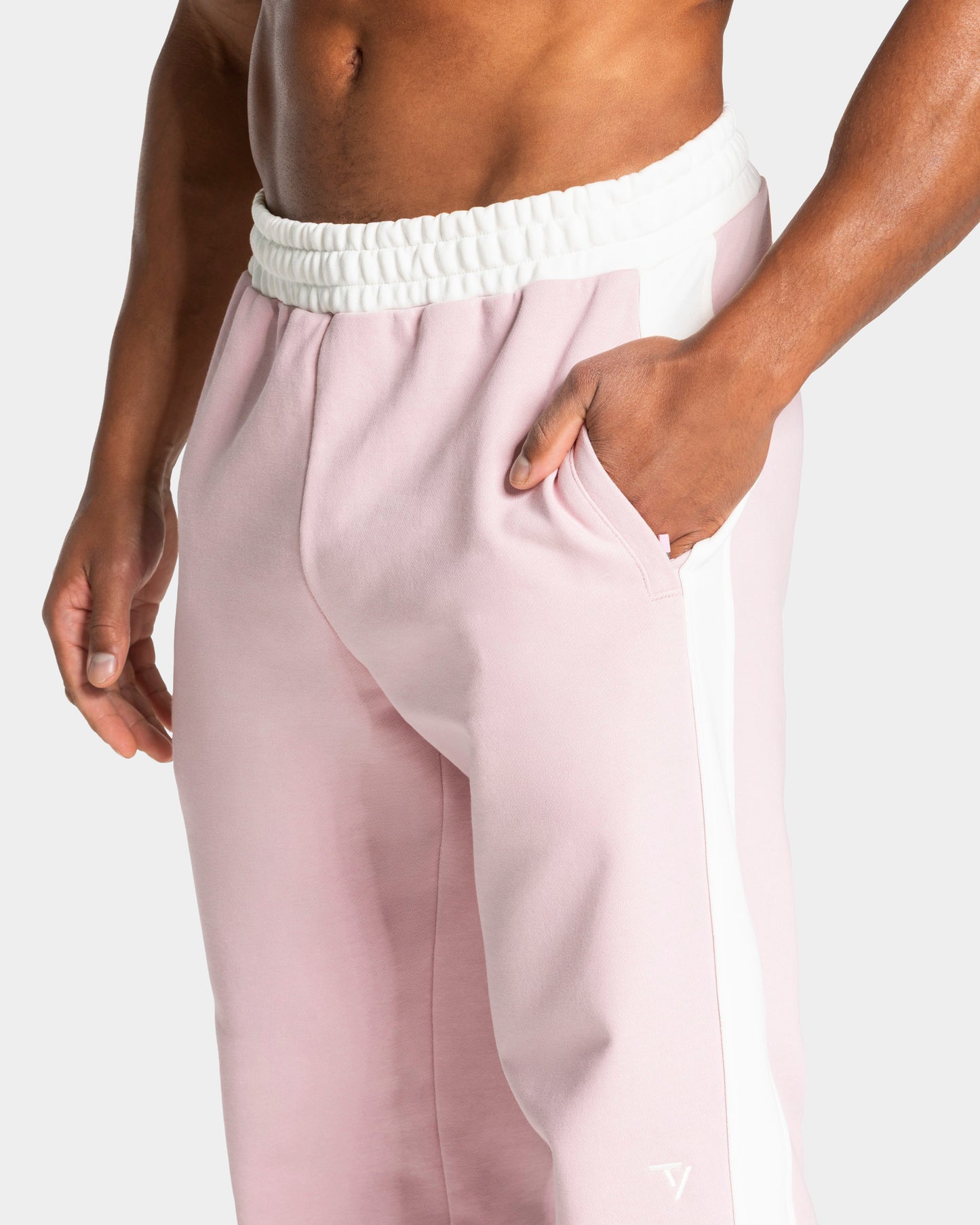 Football Straight Leg Joggers ‘Light Pink’