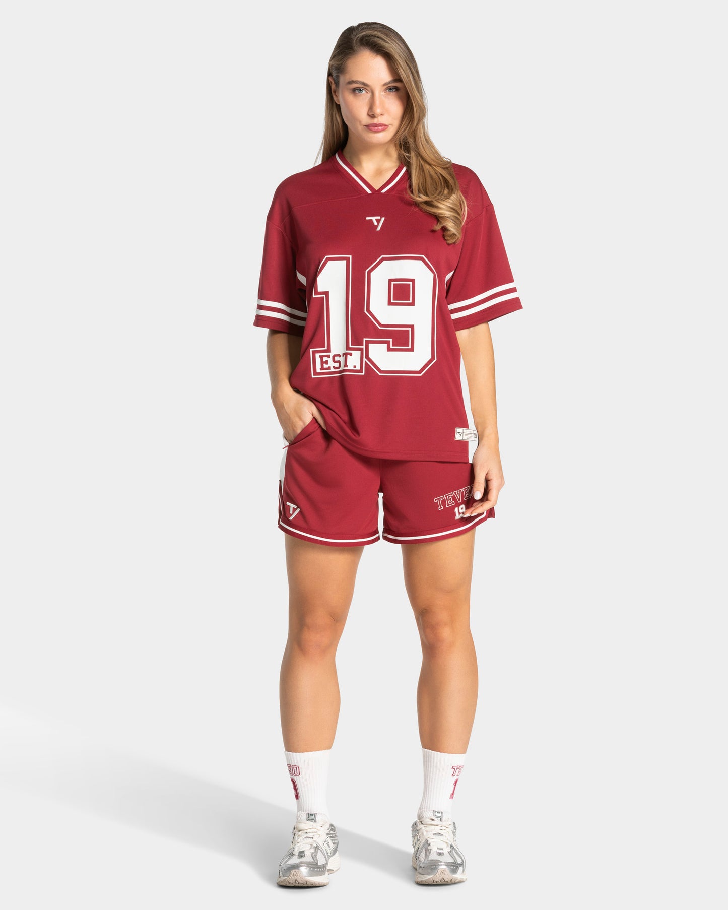 Szorty Football „Cranberry”