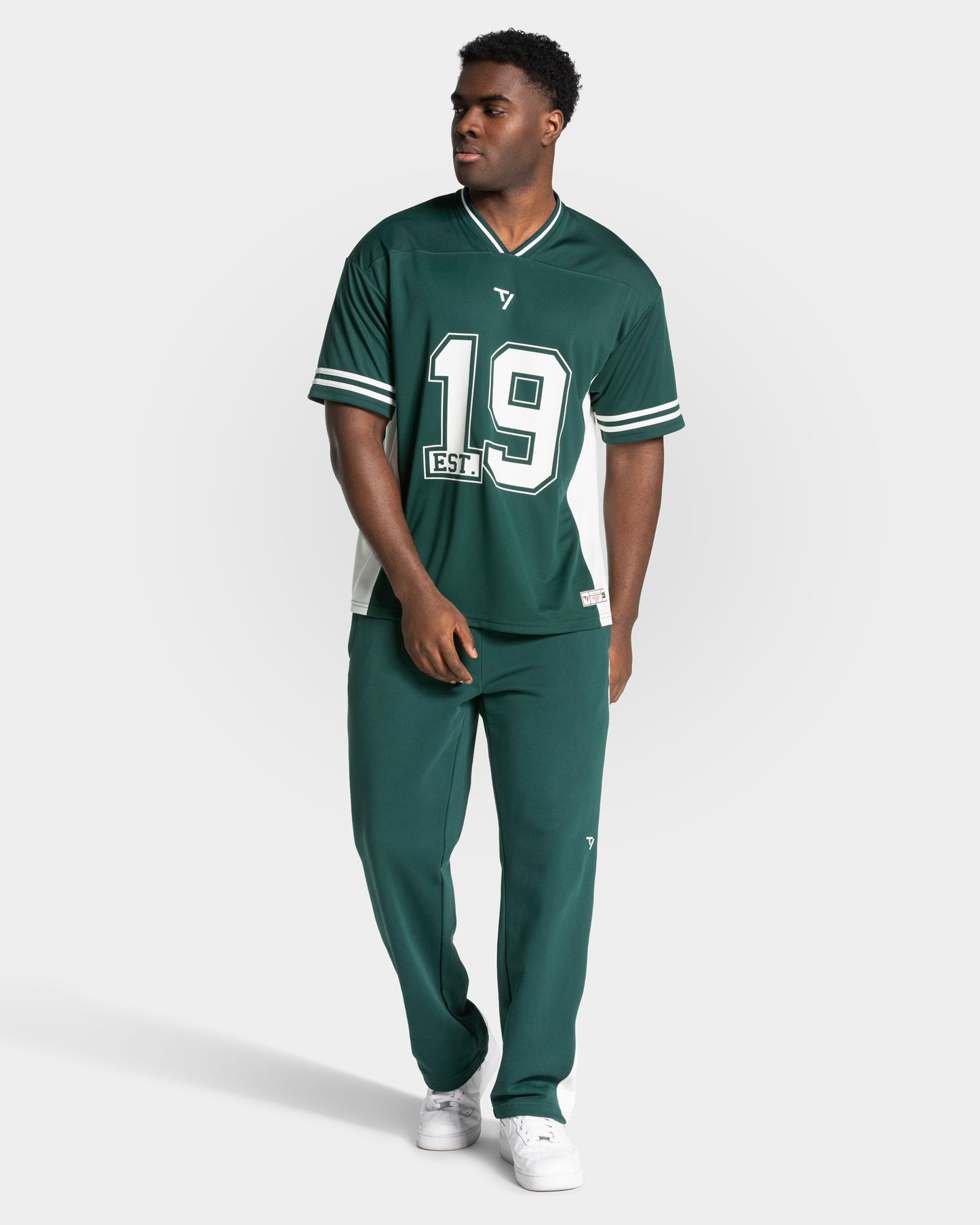 Football Straight Leg Joggers ‘Dark Green’