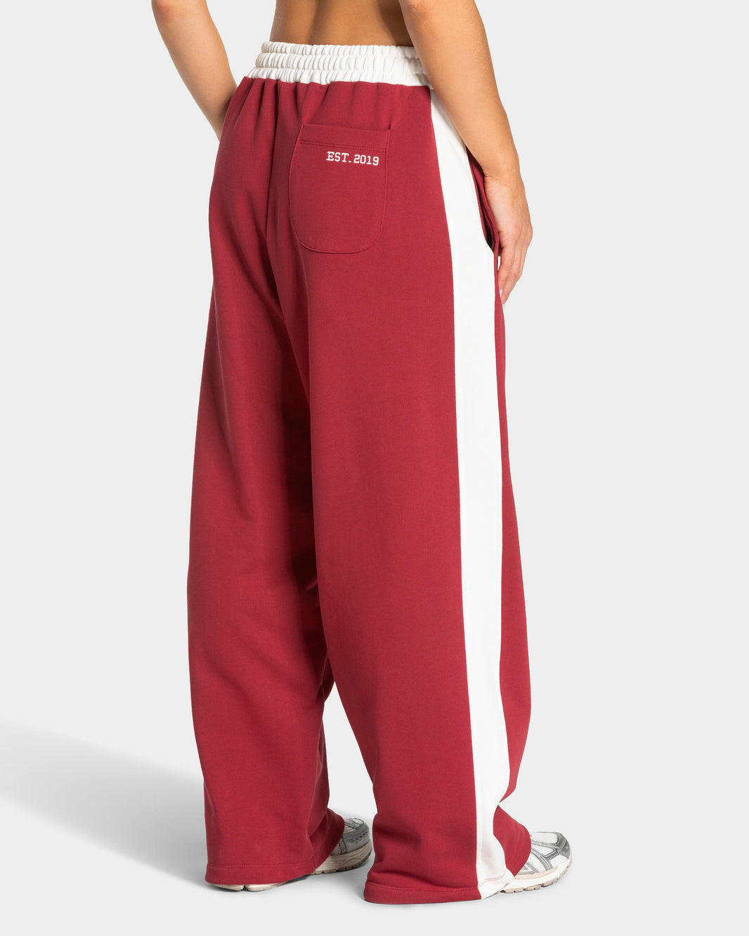 Football Wide Leg Joggers ‘Cranberry’