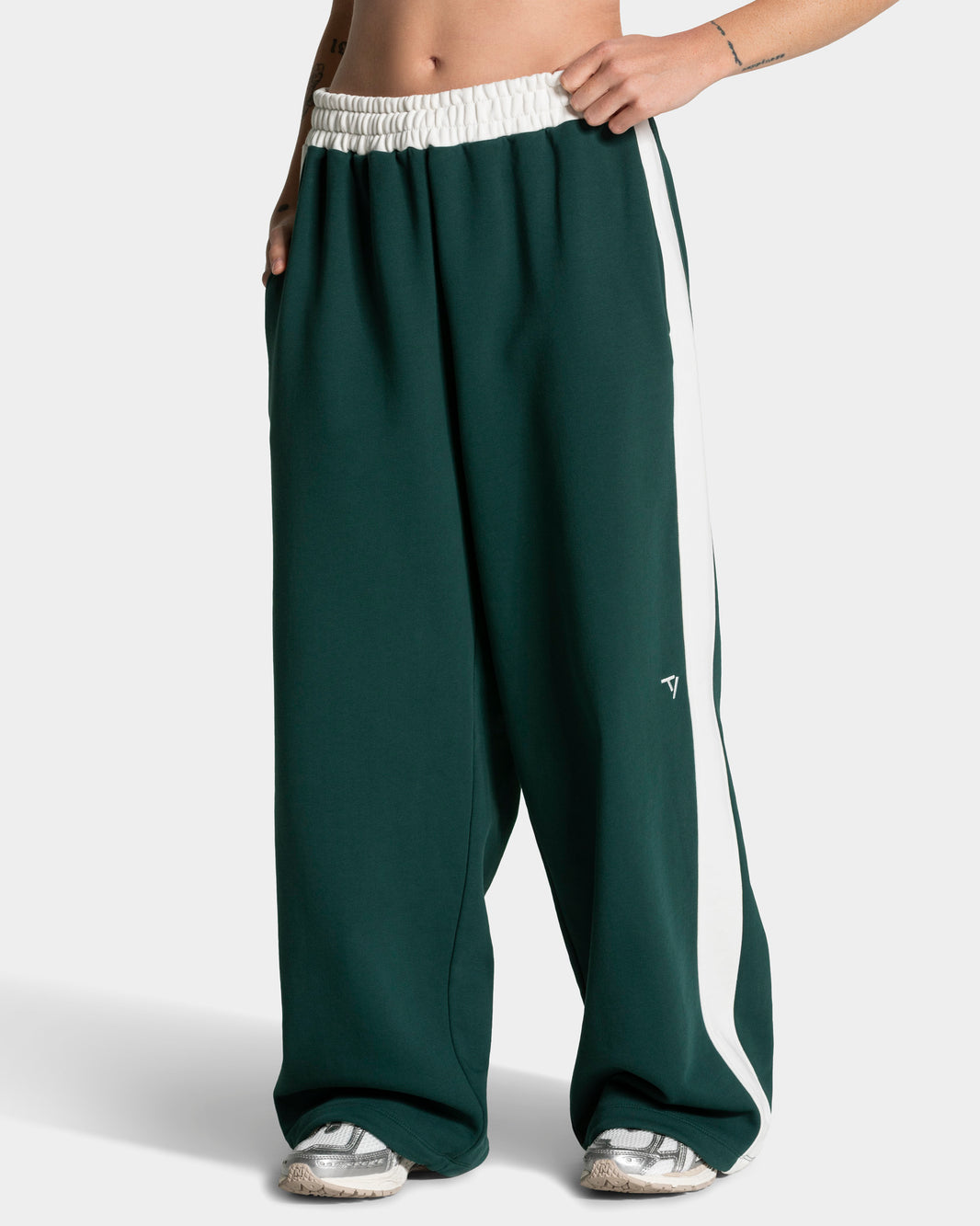 Football Wide Leg Joggers ‘Dark Green’