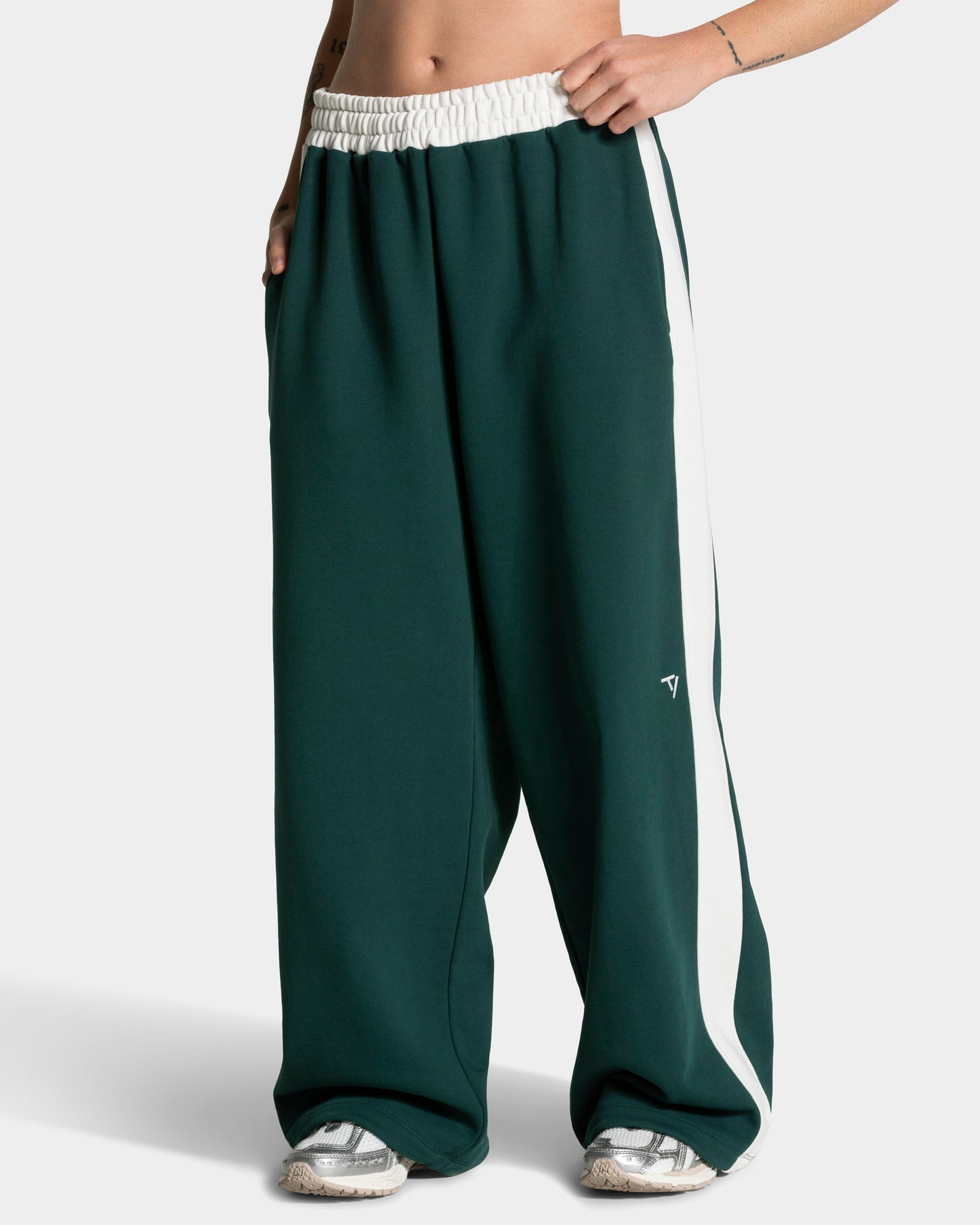 Football Wide Leg Joggers ‘Dark Green’