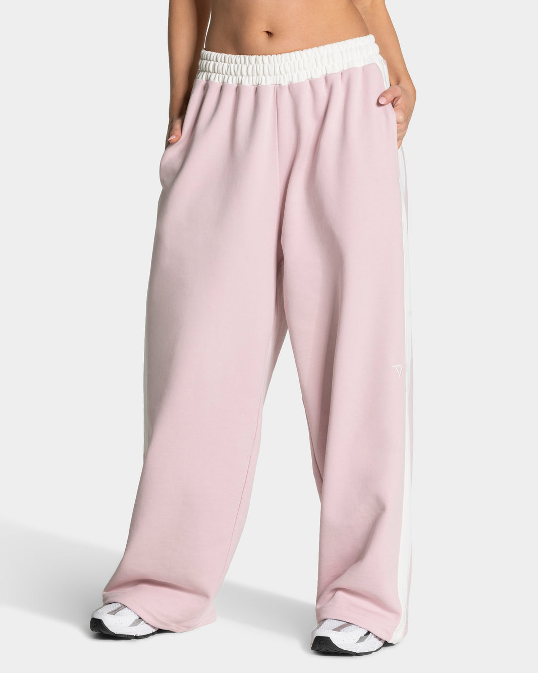 Football Wide Leg Joggers ‘Light Pink’