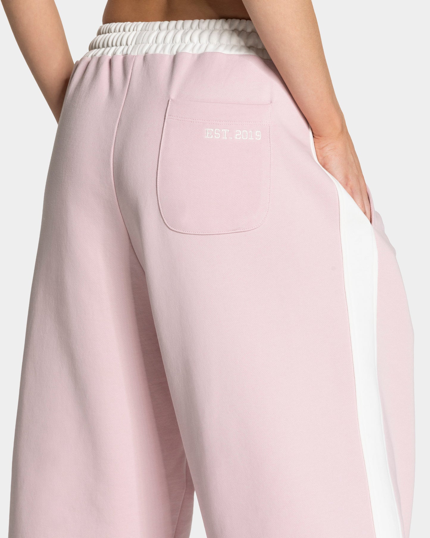 Football Wide Leg Joggers ‘Light Pink’