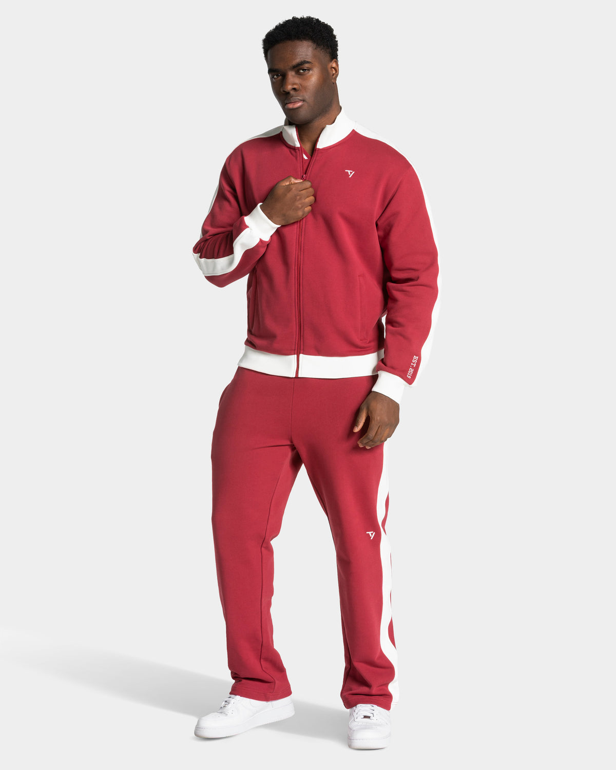 Giacca Football con zip “Cranberry”