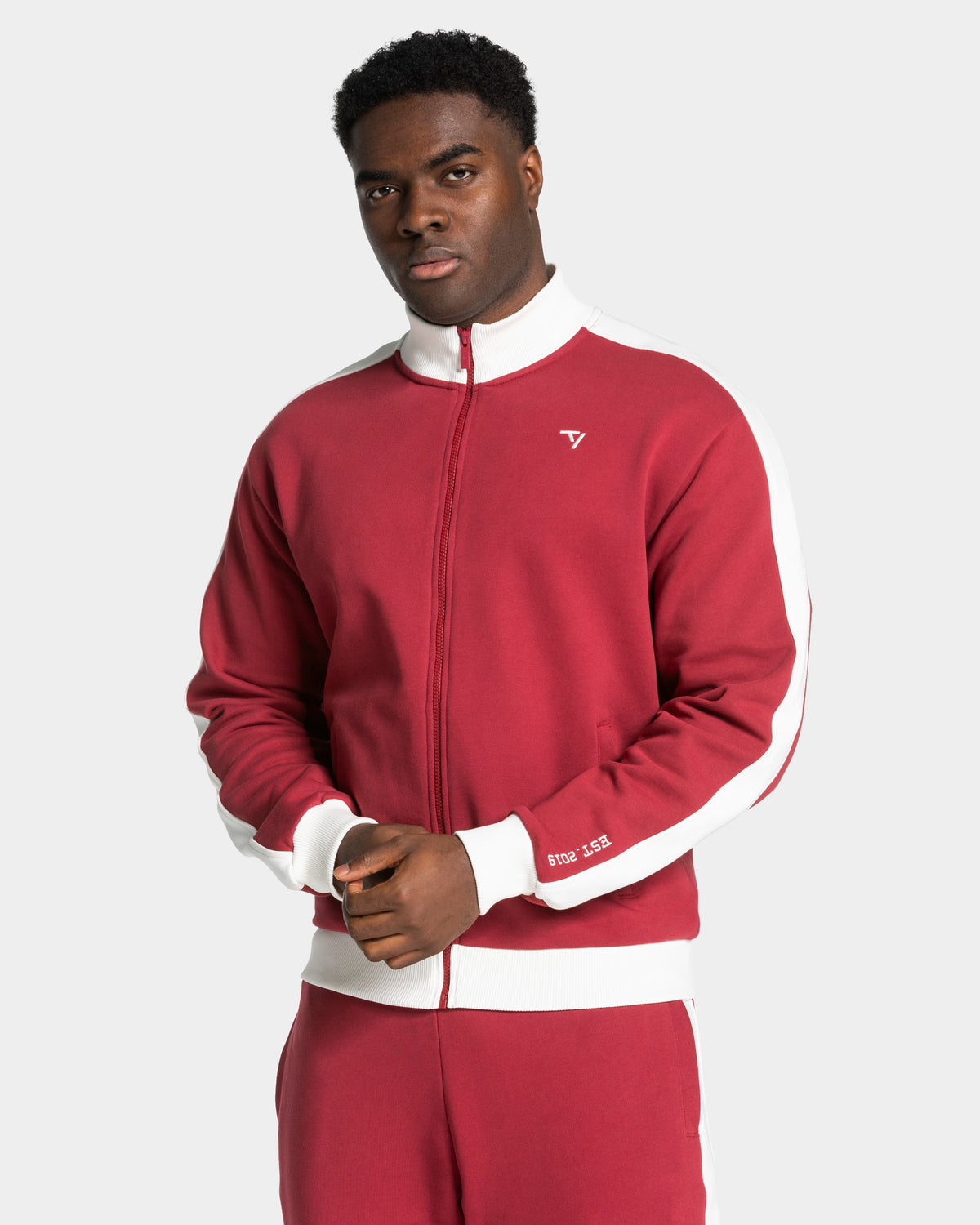 Giacca Football con zip “Cranberry”