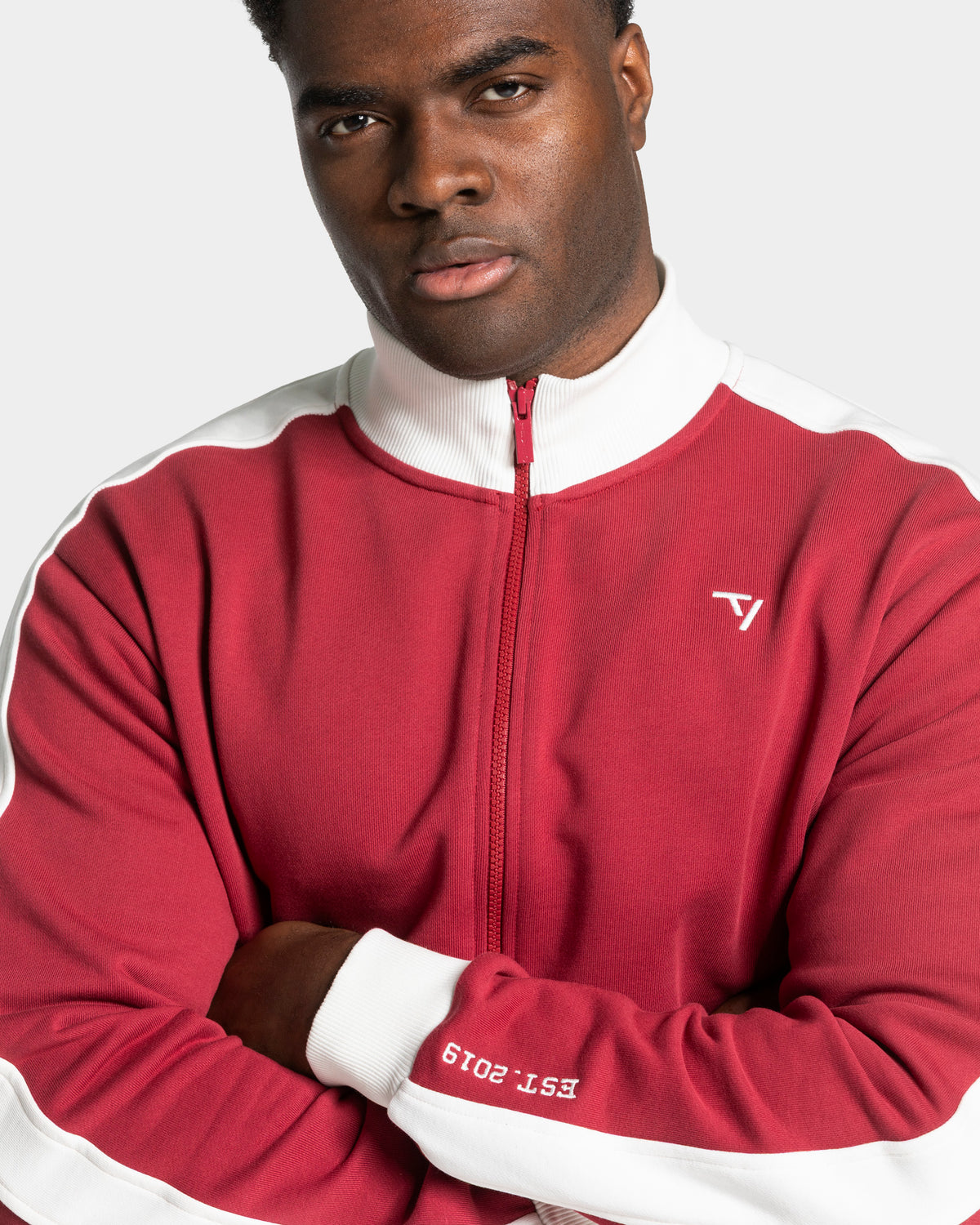 Giacca Football con zip “Cranberry”