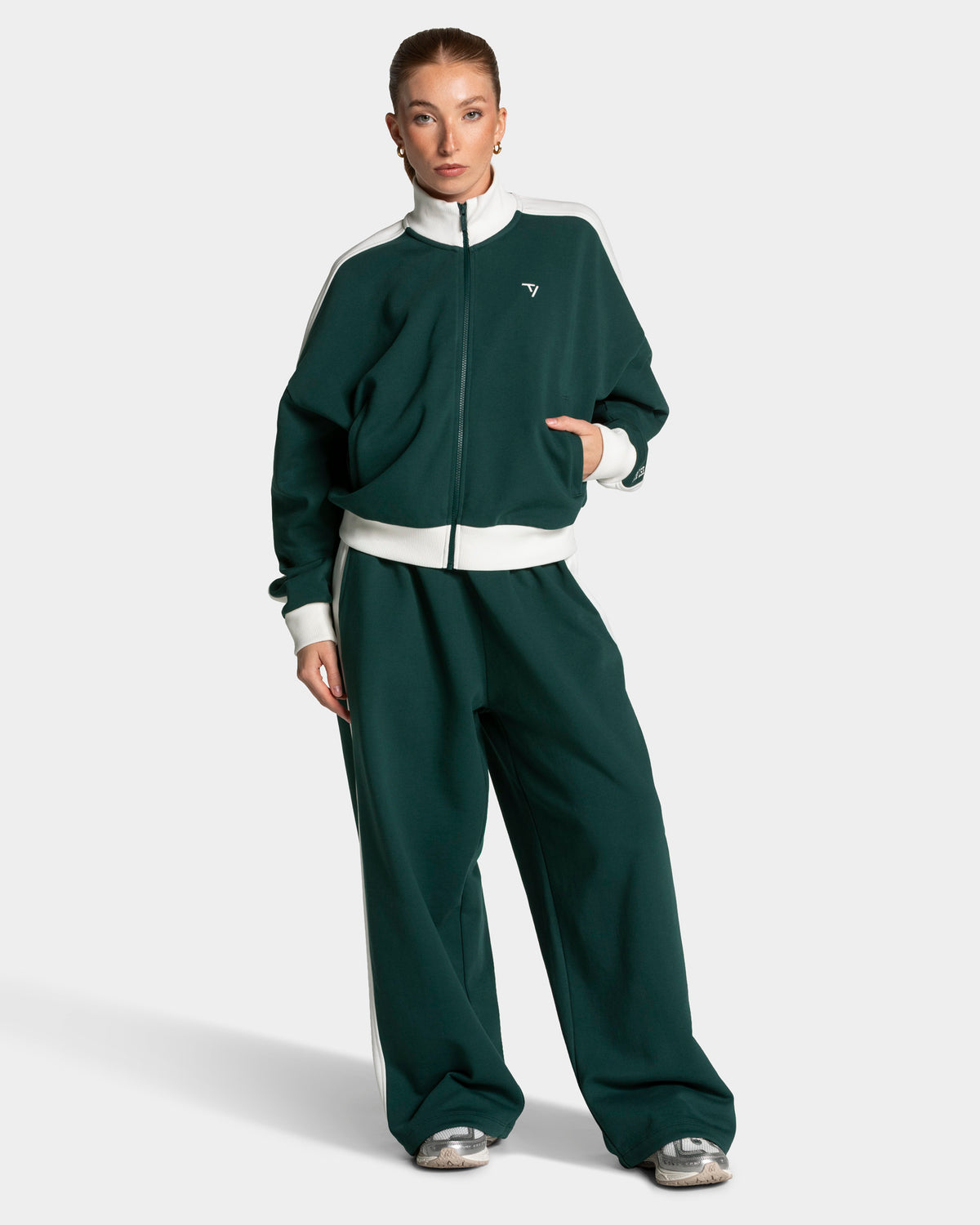 Football Zip Jacket ‘Dark Green’