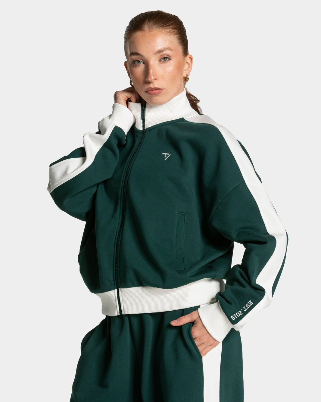 Football Zip Jacket ‘Dark Green’