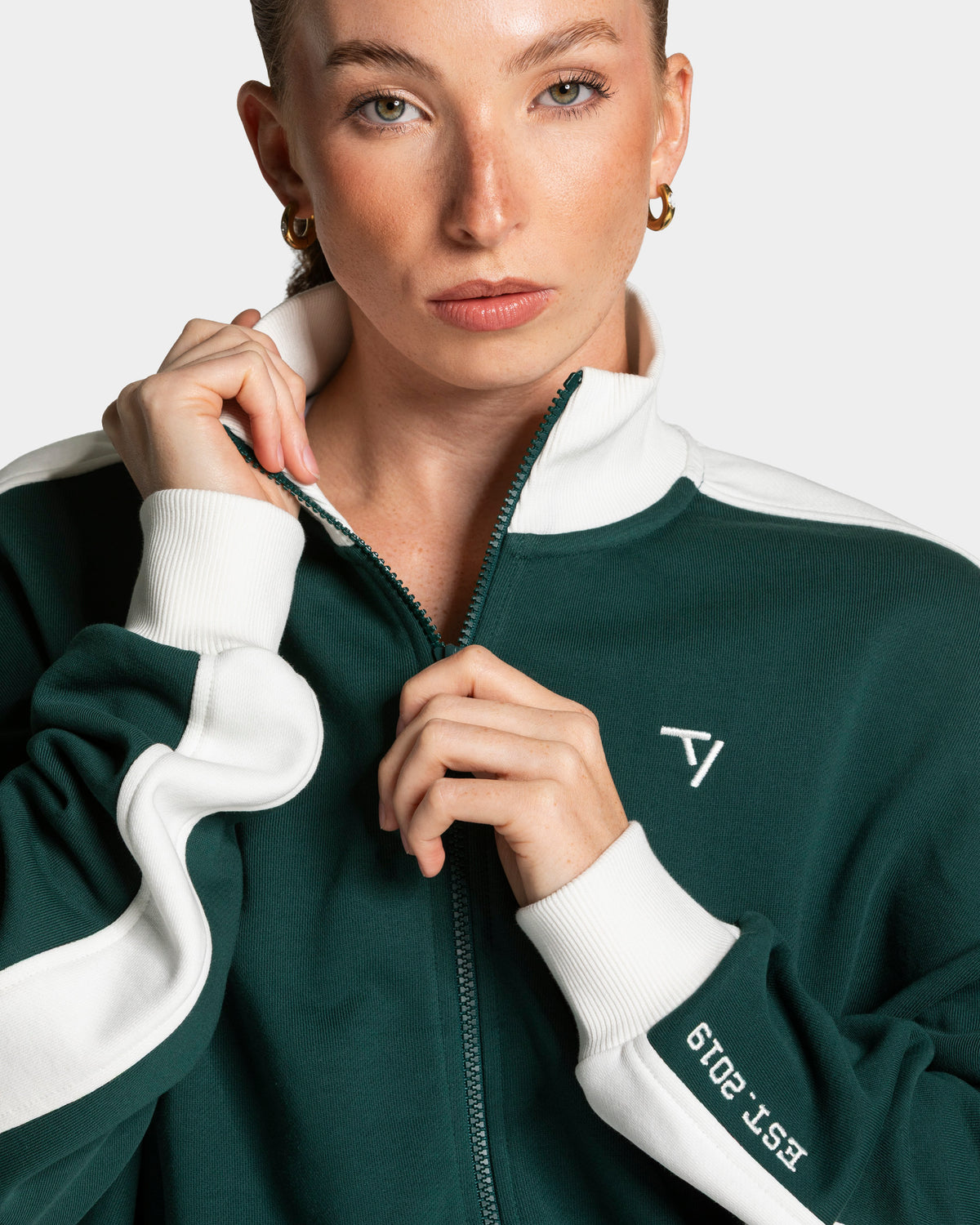 Football Zip Jacket ‘Dark Green’