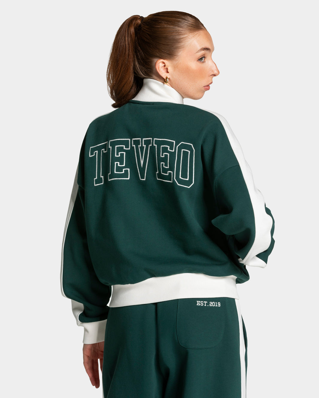 Football Zip Jacket ‘Dark Green’