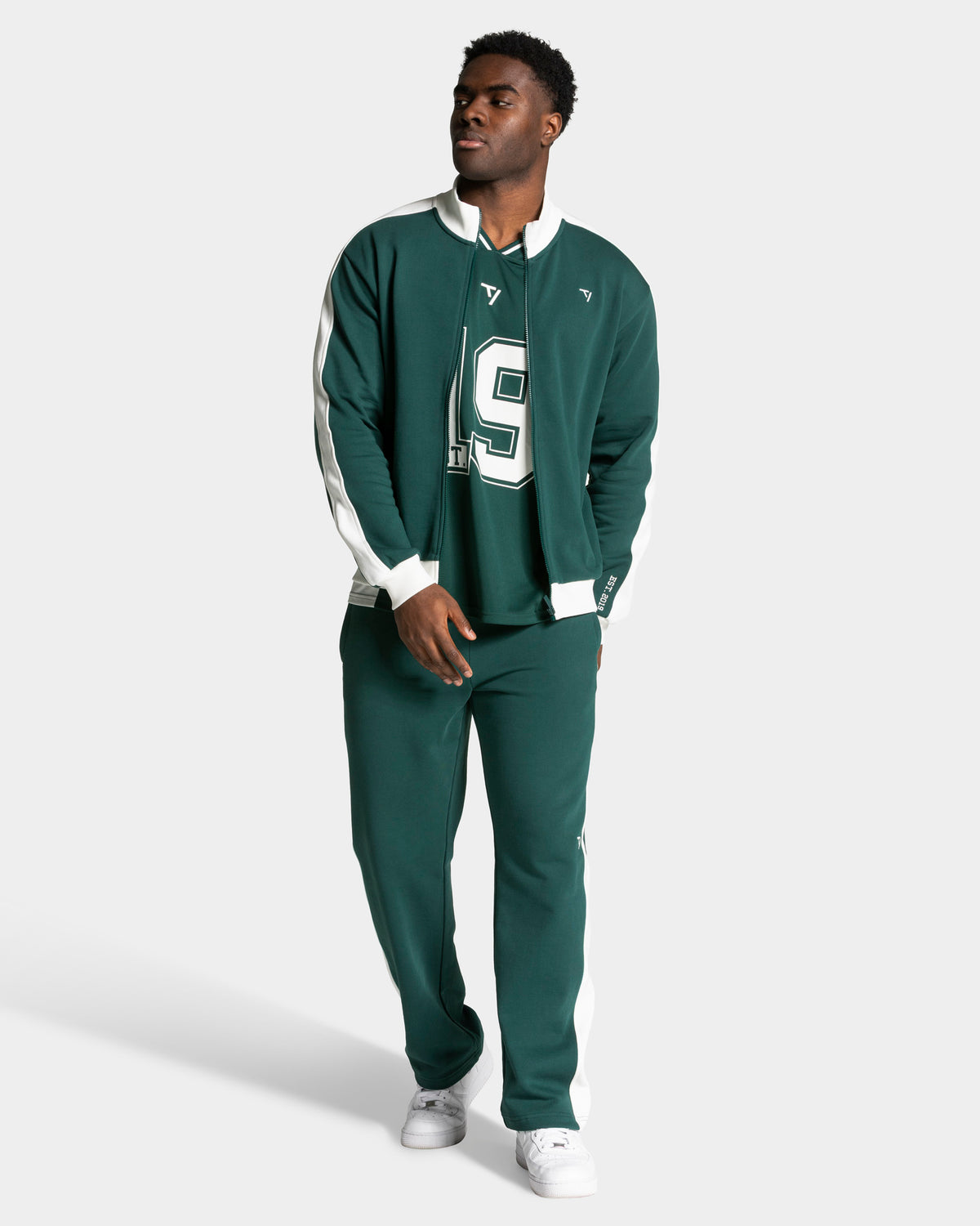 Football Zip Jacket ‘Dark Green’